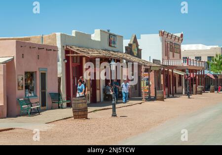 La storica città di Tombstone, Arizona Foto Stock