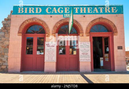 La storica città di Tombstone, Arizona Foto Stock