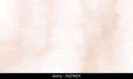 Astratto sfondo beige pastello, a forma di nuvole, elegante sfondo pastello sfumato Foto Stock