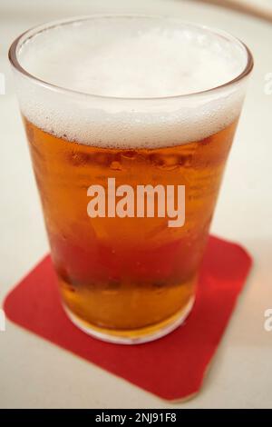 Piccolo bicchiere di birra Lanzarote, Isole Canarie, Spagna Foto Stock