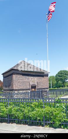 Vista dal Point state Park: Fort Pitt Block House. Foto Stock