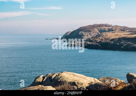 Riva del Mar Nero Beglik Tash Foto Stock