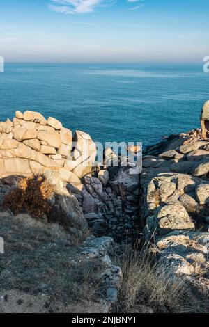 Riva del Mar Nero Beglik Tash Foto Stock