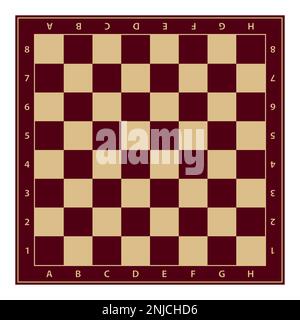 scacchiera, illustrazione vettoriale a colori isolata su bianco Illustrazione Vettoriale