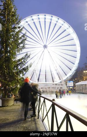 CERCHIO,PARCO DEI DIVERTIMENTI Foto Stock