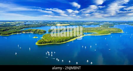 Masuria - la terra di mille laghi Foto Stock