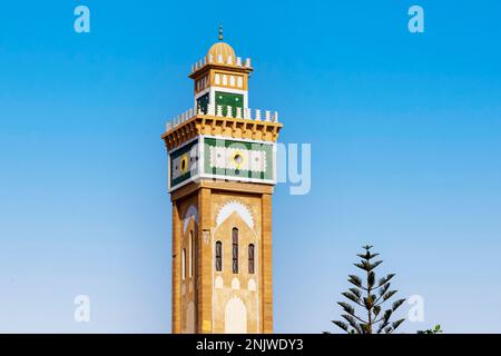 Afrika, Marokko, Südmarokko, Sidi Ifni, Moschee an der Av. Al Quds (R104) Foto Stock