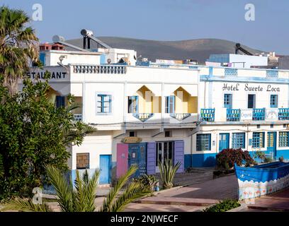 Afrika, Marokko, Südmarokko, Sidi Ifni, spanische Kolonialbauten Foto Stock