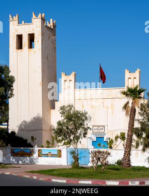 Afrika, Marokko, Südmarokko, Sidi Ifni, Place Hassan II, Ehemalige spanische Kirche Foto Stock