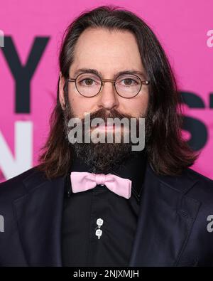 Westwood, Stati Uniti. 22nd Feb, 2023. WESTWOOD, LOS ANGELES, CALIFORNIA, USA - 22 FEBBRAIO: Martin Starr arriva al Los Angeles Premiere della stagione 3 'Party Down' di STARZ, che si tiene al Regency Bruin Theatre il 22 febbraio 2023 a Westwood, Los Angeles, California, Stati Uniti. (Foto di Xavier Collin/Image Press Agency) Credit: Image Press Agency/Alamy Live News Foto Stock