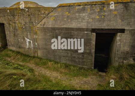 Bunker tedeschi a Utah Beach France. Foto Stock