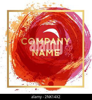 Sfondo acquerello vettoriale. Vera texture acquerello. Spruzzi di acquerello e texture puntini. Sfondo artistico disegnato a mano. Stocchi di vernice. Spruzzi di vernice Illustrazione Vettoriale