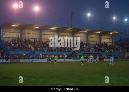 Whitby, Inghilterra 27 dicembre 2021. Il Pitching in Northern Premier League si lega tra Whitby Town e South Shields. Foto Stock