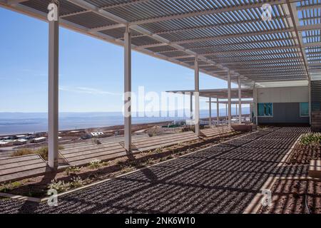 ALMA observatory, tecniche di costruzione in Operations Support Facility (OSF), il deserto di Atacama. Region de Antofagasta. Cile Foto Stock