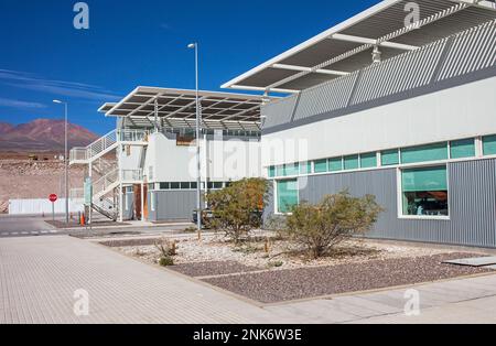 ALMA observatory, tecniche di costruzione in Operations Support Facility (OSF), il deserto di Atacama. Region de Antofagasta. Cile Foto Stock