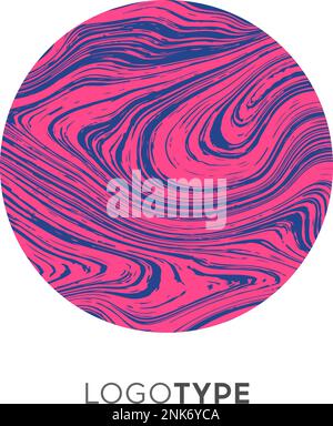 Modello di disegno dell'azienda del marchio del marchio del marchio del marchio di marmo di astratto del vettore. Logo, logo, segno e simbolo luminosi. Stampa esclusiva premium di lusso. Illustrazione Vettoriale