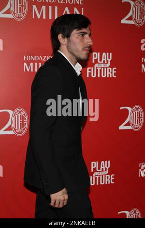 23 febbraio 2023, Milano, Lombardia, Italia: Sandro TONALI partecipa alla cena di Gala che si tiene per celebrare il 20th° anniversario della Fondazione Milano (Credit Image: © Mickael Chavet/ZUMA Press Wire) SOLO PER USO EDITORIALE! Non per USO commerciale! Foto Stock