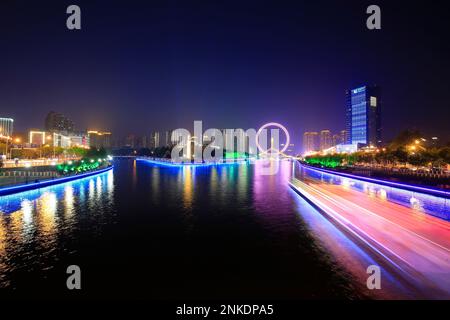 La ruota del mare a tianjin Foto Stock