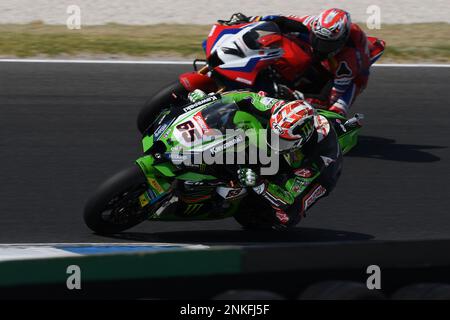 Melbourne, Australia. Venerdì 24 febbraio 2023. Jonathon Rea, World Superbike FP1 a Phillip Island. Credit: Karl Phillipson/Alamy Live News Foto Stock