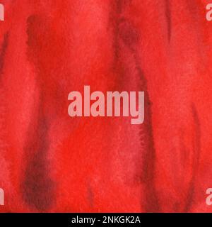 Acquerello rosso scarlatto cremisi tessuto campione texture sfondo. Foto Stock