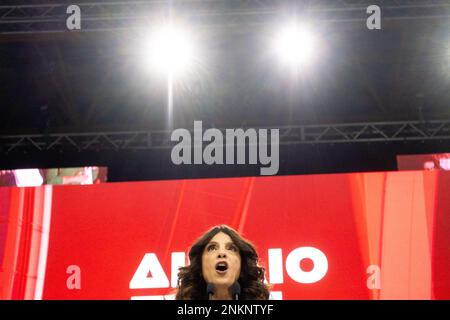 Grecia, Atene, 2023-02-01. Nell'ambito dell'inizio delle elezioni parlamentari greche, Alexis Tsipras, ex primo ministro e presidente del Pr Foto Stock