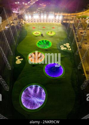 Top Golf Glasgow, Rutherglen, Glasgow, Scozia, Regno Unito Foto Stock