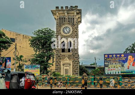 09 12 2007 la Torre dell'Orologio di Kurunegala si trova nel cuore di Kurunegala, Sri Lanka. La torre dell'orologio è stata costruita nel 1922 Foto Stock