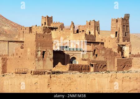 Afrika, Marokko, Südmarokko, Tamdakhte, Kasbah du Glaoui de Tamdakhte im Ounila-tal Foto Stock