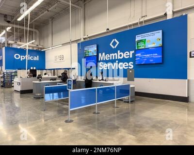 Servizio soci Sams Club Foto Stock