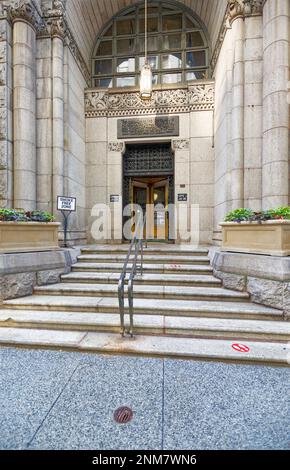 Il tribunale e la prigione della contea di Allegheny, sulla Grant Street di Pittsburgh, è uno dei più importanti monumenti architettonici della Pennsylvania. Foto Stock