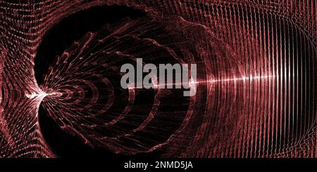 Particelle di rumore di grano. sabbia in forma di onde. Personaggi Chladni Sound. Modelli di vibrazione e risonanza. Tecnologia di base. Rivestimento antipolvere ruvido Foto Stock