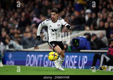 Craven Cottage, Fulham, Londra, Regno Unito. 24th Feb, 2023. Premier League Football, Fulham contro Wolverhampton Wanderers; Manor Solomon di Fulham Credit: Action Plus Sports/Alamy Live News Foto Stock