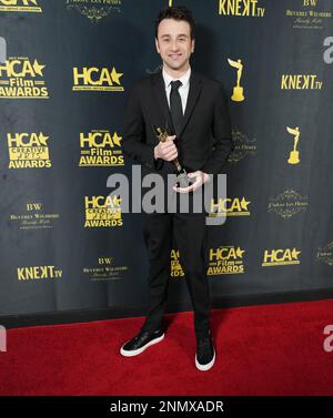 Los Angeles, Stati Uniti. 24th Feb, 2023. Justin Hurwitz arriva al 2023 HCA Film Awards tenutosi al Beverly Wilshire di Beverly Hills, CA venerdì 24 febbraio 2023. (Foto di Sthanlee B. Mirador/Sipa USA) Credit: Sipa USA/Alamy Live News Foto Stock