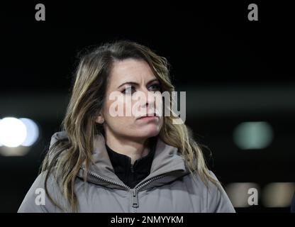 Londra, Regno Unito. 24th febbraio 2023. Karen Carney durante la partita della Premier League al Craven Cottage, Londra. Il credito per le immagini dovrebbe essere: David Klein / Sportimage Credit: Sportimage/Alamy Live News Foto Stock