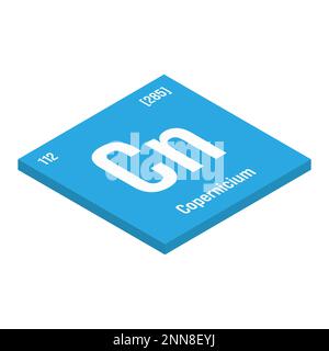 Cromo, Cr, elemento periodico della tabella con nome, simbolo, numero atomico e peso. Metallo di transizione con vari usi industriali, come in acciaio inossidabile, elettroplaccatura, e come pigmento nei coloranti e nella vernice. Illustrazione Vettoriale