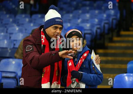 Selhurst Park, Selhurst, Londra, Regno Unito. 25th Feb, 2023. Premier League Football, Crystal Palace contro Liverpool; Liverpool Fans Credit: Action Plus Sports/Alamy Live News Foto Stock