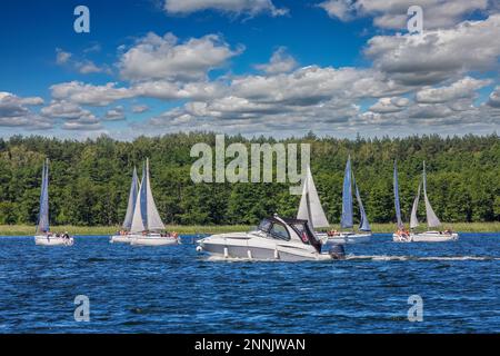 Masuria - la terra di mille laghi Foto Stock