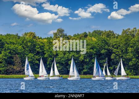 Masuria - la terra di mille laghi Foto Stock