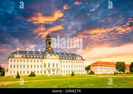 Castello Hubertushof a Wermsdorf, Sassonia, germania Foto Stock