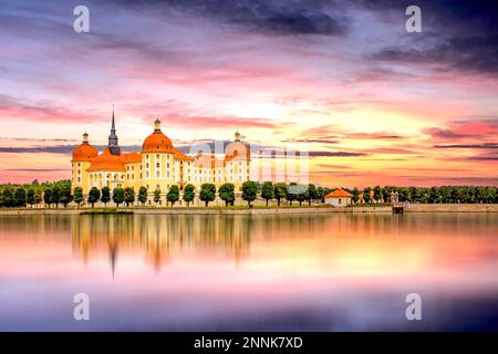 Castello di Moritzburg, Sassonia, Germania Foto Stock