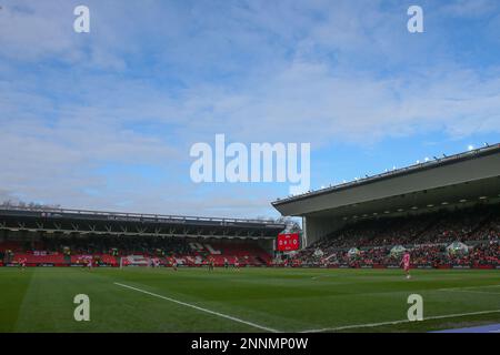 Bristol, Regno Unito. 25th Feb, 2023. Una visione generale di Ashton Gate durante la partita Sky Bet Championship Bristol City vs Hull City ad Ashton Gate, Bristol, Regno Unito, 25th febbraio 2023 (Foto di Gareth Evans/News Images) a Bristol, Regno Unito il 2/25/2023. (Foto di Gareth Evans/News Images/Sipa USA) Credit: Sipa USA/Alamy Live News Foto Stock