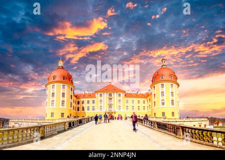 Castello di Moritzburg, Sassonia, Germania Foto Stock