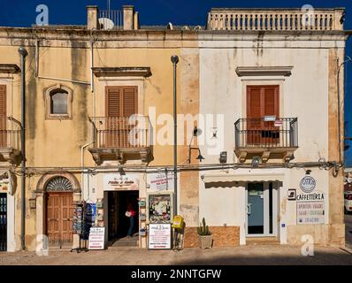 Gli edifici tradizionali nel centro storico della città di Noto Sicilia Italia Foto Stock