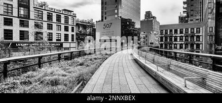 High Line, Hudson Yards, New York City, New York, USA Foto Stock