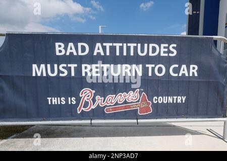 North Port FL USA: Vista generale dello stadio prima di una partita di allenamento primaverile della MLB tra gli Atlanta Braves e i Boston Red Sox al CoolToday P. Foto Stock