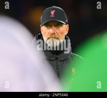 Londra, Regno Unito. 25th Feb, 2023. Crystal Palace / Liverpool - Premier League - Selhurst Park Liverpool Manager Jurgen Klopp durante la partita della Premier League contro Crystal Palace. Picture Credit: Notizie dal vivo su Mark Pain/Alamy Foto Stock