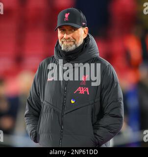 Londra, Regno Unito. 25th Feb, 2023. Crystal Palace / Liverpool - Premier League - Selhurst Park Liverpool Manager Jurgen Klopp durante la partita della Premier League contro Crystal Palace. Picture Credit: Notizie dal vivo su Mark Pain/Alamy Foto Stock