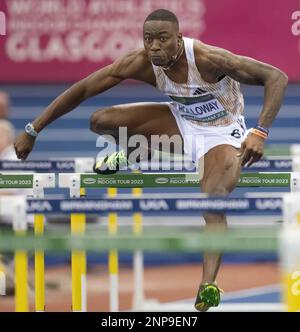 Birmingham World Tour Indoor Athletics all'Utilita Arena, Birmingham, Regno Unito, il 25 febbraio 2023. Foto di Mark Dunn. Foto Stock