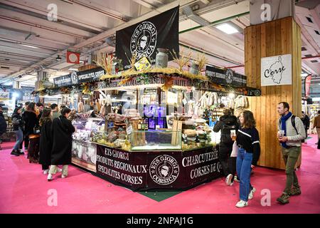 Illustrazione dell'atmosfera durante l'edizione 59th della Fiera Internazionale dell'Agricoltura (Salon de l'Agriculture) a Parigi, in Francia, il 25 febbraio 2023. Foto di Victor Joly/ABACAPRESS.COM Foto Stock