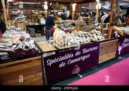 Illustrazione dell'atmosfera durante l'edizione 59th della Fiera Internazionale dell'Agricoltura (Salon de l'Agriculture) a Parigi, in Francia, il 25 febbraio 2023. Foto di Victor Joly/ABACAPRESS.COM Foto Stock